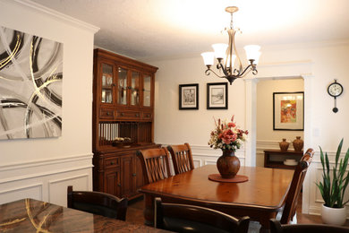 Dining room - traditional dining room idea in Detroit