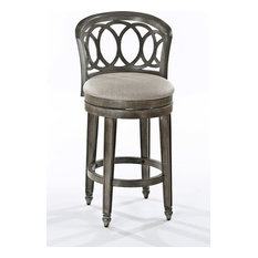 Hillsdale Furniture - Adelyn Swivel Stool, Gold Metallic Silver Bar Height - Bar Stools and Counter Stools