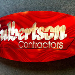 Custom Logo Signs - Culbertson Contractors Metal Sign - Products