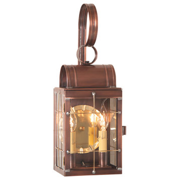 Irvin's Country Tinware Double Wall Lantern in Antique Copper