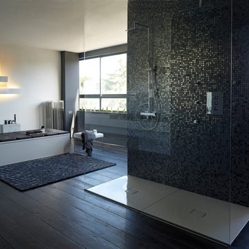 Una baño de armonía en blanco y negro| BLOCK&BLACK | Barasona Diseño y Comunicac