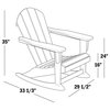 WestinTrends Outdoor Patio Adirondack Rocking Chair Lounger, Porch Rocker, Red
