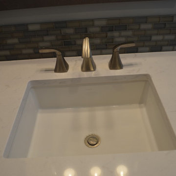 Transitional New Constrn. Master Bath w/Waverton D. Vanity Countertops