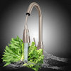 Valencia Kitchen Faucet Brushed Nickel Swivel Pull Out Brass Faucet