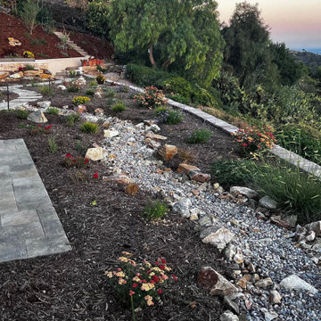 Xeriscape & Native Garden with Waterfall