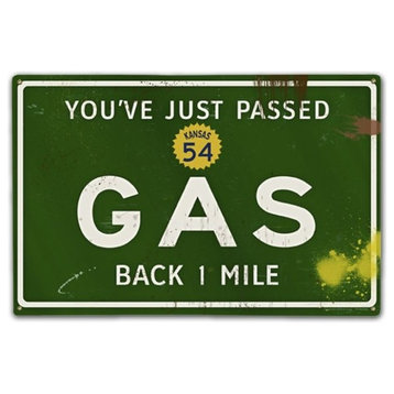 Gas (Kansas) Classic Metal Sign