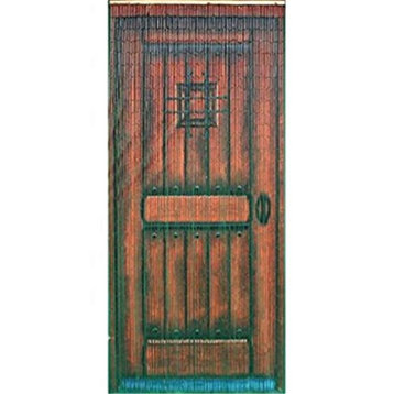 Bamboo Wood Door, 125 Strands, Brown