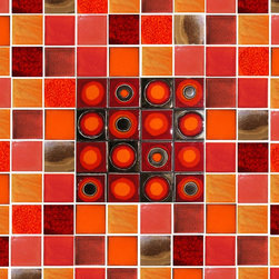 Salsa Circles - Mosaic Tiles