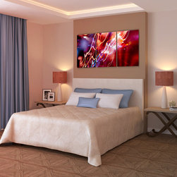 Bedroom Wall Design Triptych #2 - Artwork