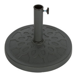 Trademark Innovations - Decorative Resin Umbrella Base, 17.5" - Outdoor Umbrella Accessories