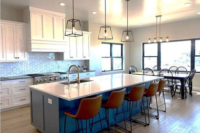 Example of a trendy kitchen design in Denver