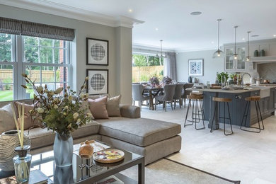 This is an example of a modern living room in Berkshire.