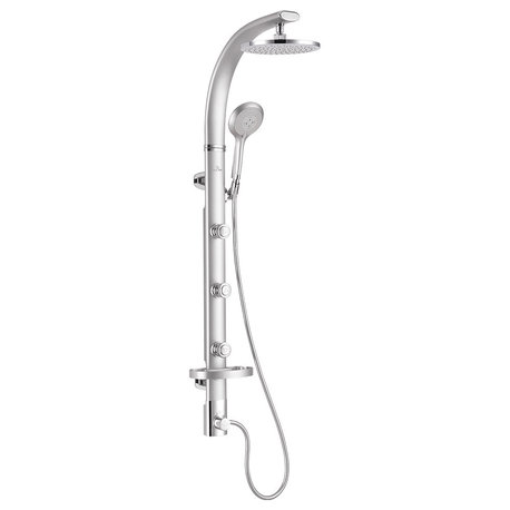 Pulse 1017-S Bonzai Shower System, Silver