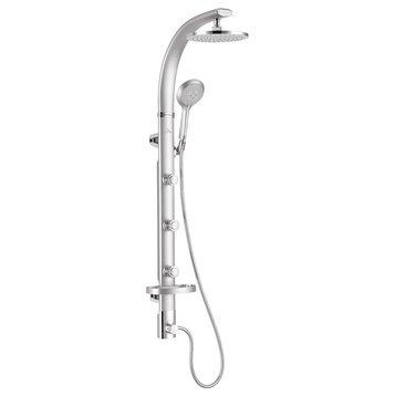 PULSE ShowerSpas Chrome Bonzai Shower System 1017-S