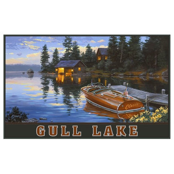 Darrell Bush Gull Lake Minnesota Boating Art Print, 12"x18"