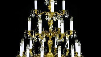 Large 3 tier cast antique chandelier
