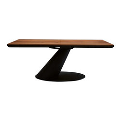 YumanMod - TAURUS Rectangular Dining Extendable Table With Natural Ancient Oakwood Top - Dining Tables