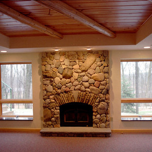 Log Cabin Basement Ideas Houzz