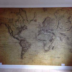 Old World Map - One Piece Wall Mural - Artwork