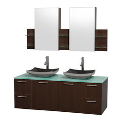 Amare Wall Mounted Bathroom Vanities Sets - Bathroom Vanities And Sink Consoles