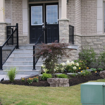 Front and backyard landscaping in Newmarket
