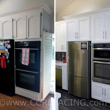 Los Gatos reface with White Shaker doors