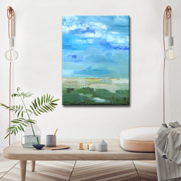 'Bright Blue I' Ready2HangArt Canvas by Dana McMillan