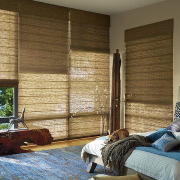Alustra® Woven Textures® Roman Shades PowerRise® 2.1 with Platinum™ Technology