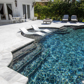 Amazing Roman Geometric Pool & Spa in Parkland
