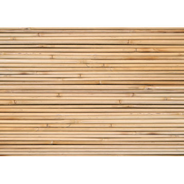 Fo Flor 2'x3' Faux Wood Mat, Bamboo