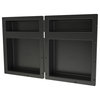 Tile Redi RNQH1620DU-20DU Quadruple Niche Set, Recessed Shower Shelves