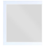 Meridian Furniture - Zayne Wood / Metal Contemporary Mirror, Rich White Finish - Watch your decor cascade to new heights when you bring home this Zayne mirror. It features a rich white finish that sets an instant contemporary vibe in your space. Its utilitarian design adds a sophisticated slant to the piece's design, ensuring it's a simple and easy fit with other modern pieces. Pair this unit with other items in the Zayne collection for a seamless presentation in your room.
