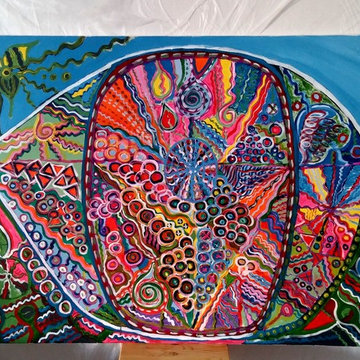 origingal paintings- colorful paintings for any space-THE EYE LAND