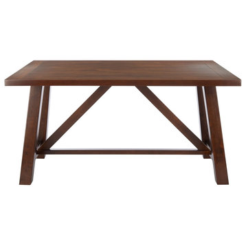Safavieh Ainslee Rectangle Dining Table, Brown