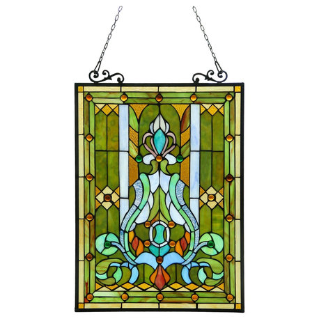 Carina Victorian Glass Window Panel