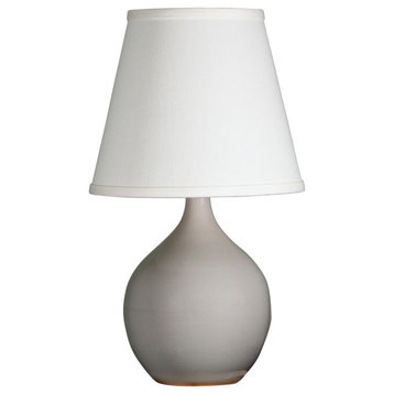 House of Troy GS50 Scatchard 1 Light 13-1/2"H Vase Table Lamp - Gray Gloss
