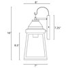 Kira Home Barton 16" Farmhouse Outdoor Weather Resistant Wall Sconce, Water