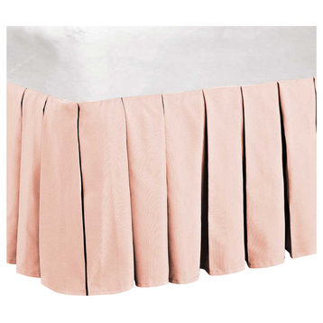 Classic 14" Dust Ruffle Bed Skirts, Light Pink, 78" X 80"
