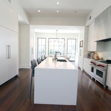 Sleek Hood Design Compliments Double Wolf Range