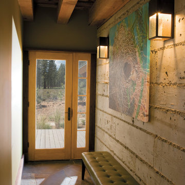 Create a contemporary ambiance w/Pella® Architect Series® hinged patio doors