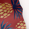 Pineapple Stripes Ligonberry Red 70" w x 73" h Shower Curtain