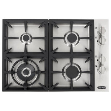 Cosmo COS-DIC304 30 in. Stainless Steel Gas Cooktop with 4 Burners