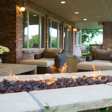 Fire Feature and Concrete Patio