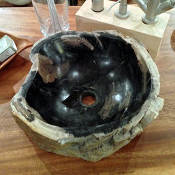 Petrified Wood Vessel Sink - Bathroom Sinks