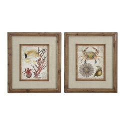 www.essentialsinside.com:  tropical waters framed wall art, set of 2 - Artwork