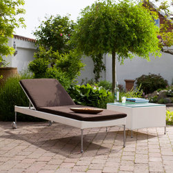 Avantgarde - Mars sunbed and Orion side table - Outdoor Lounge Sets