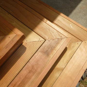 Stunning kiln dried clear redwood deck in Berkeley