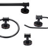 Milan 5-Piece Oil Rubbed Bronze All-In-One Bathroom Hardware 3-Light Fixture