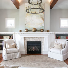 fireplace/entry hall design