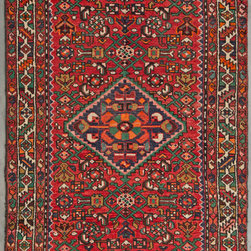 Persian Hamadan runner 3'5 X 9'10 - Area Rugs